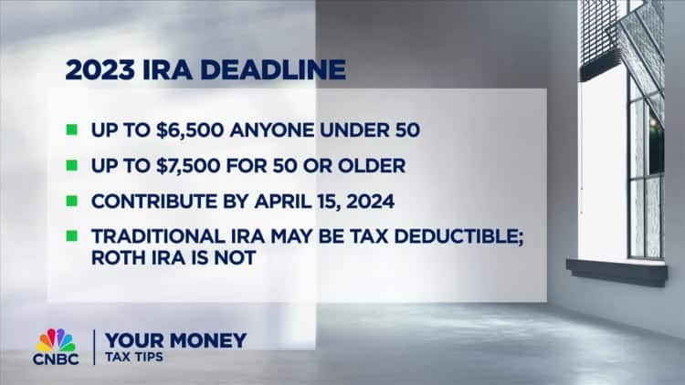 2024 Tax Tips: IRA contributions & deadline